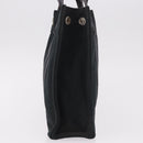 HERMES Fourre Tout PM Hand Bag cotton Black Silver Auth 187747A-4