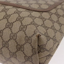 GUCCI GG Supreme Web Sherry Line Tote Bag PVC Beige Red 002 58 6487 Auth 187748-15