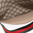GUCCI GG Supreme Web Sherry Line Tote Bag PVC Beige Red 002 58 6487 Auth 187748-21