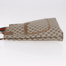 GUCCI GG Supreme Web Sherry Line Tote Bag PVC Beige Red Auth 187749A-4