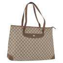 GUCCI GG Supreme Tote Bag PVC Beige Gold 89 02 904 Auth 187750A-1