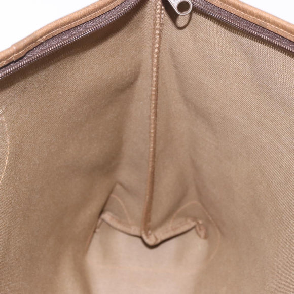 GUCCI GG Supreme Tote Bag PVC Beige Gold 89 02 904 Auth 187750A