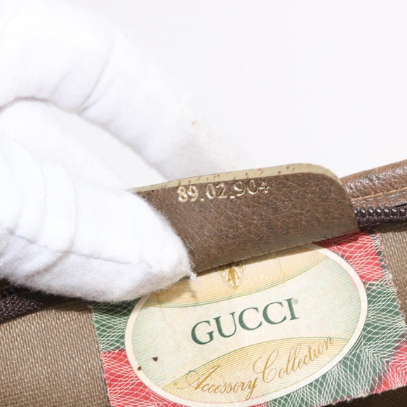 GUCCI GG Supreme Tote Bag PVC Beige Gold 89 02 904 Auth 187750A