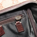 GUCCI GG Canvas Shoulder Bag Beige Silver 122759 Auth 187751-21
