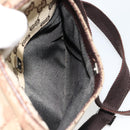 GUCCI GG Canvas Shoulder Bag Beige Silver 122759 Auth 187751-23