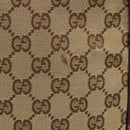 GUCCI GG Canvas Shoulder Bag Beige Silver 122759 Auth 187751-4
