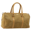 GUCCI Hand Bag Suede Beige Gold 000 0846 Auth 187752-1