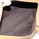 GUCCI Hand Bag Suede Beige Gold 000 0846 Auth 187752-11