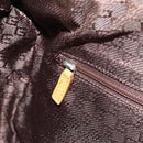 GUCCI Hand Bag Suede Beige Gold 000 0846 Auth 187752-22