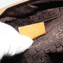 GUCCI Hand Bag Suede Beige Gold 000 0846 Auth 187752-12