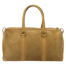GUCCI Hand Bag Suede Beige Gold 000 0846 Auth 187752-2