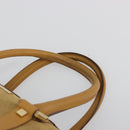 GUCCI Hand Bag Suede Beige Gold 000 0846 Auth 187752-8