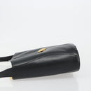 Christian Dior Shoulder Bag Leather Black Gold Auth 187754A-4