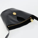 Christian Dior Shoulder Bag Leather Black Gold Auth 187754A-6
