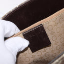 CELINE C Macadam Canvas Tote Bag Beige Gold Auth 187756-10