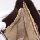 CELINE C Macadam Canvas Tote Bag Beige Gold Auth 187756-21
