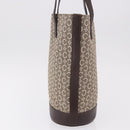 CELINE C Macadam Canvas Tote Bag Beige Gold Auth 187756-3