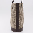 CELINE C Macadam Canvas Tote Bag Beige Gold Auth 187756-4