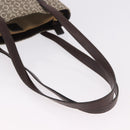 CELINE C Macadam Canvas Tote Bag Beige Gold Auth 187756-7