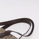 CELINE C Macadam Canvas Tote Bag Beige Gold Auth 187756-8