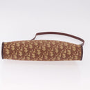 Christian Dior Trotter Canvas Shoulder Bag Red Gold Auth 187757-5