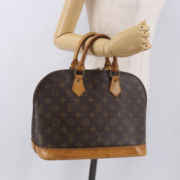 LOUIS VUITTON Monogram Alma Hand Bag M51130 LV Auth 187759