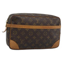LOUIS VUITTON Monogram Compiegne 28 Clutch Bag M51845 LV Auth 187760-1