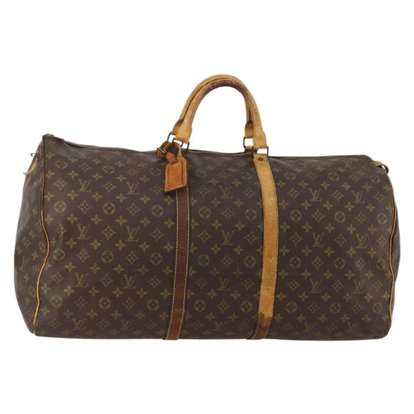LOUIS VUITTON Monogram Keepall 60 Boston Bag M41422 LV Auth 187763