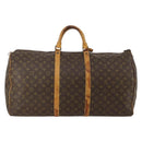 LOUIS VUITTON Monogram Keepall 60 Boston Bag M41422 LV Auth 187763-3