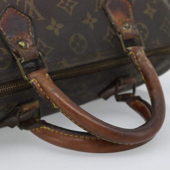 LOUIS VUITTON Monogram Speedy 30 Handtas M41526 LV Auth 187765