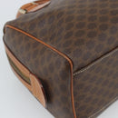 CELINE Macadam Canvas Hand Bag PVC Leather Brown Gold Auth 187766A-13