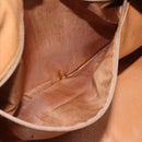 CELINE Macadam Canvas Hand Bag PVC Leather Brown Gold Auth 187766A-20