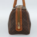 CELINE Macadam Canvas Hand Bag PVC Leather Brown Gold Auth 187766A-4