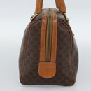 CELINE Macadam Canvas Hand Bag PVC Leather Brown Gold Auth 187766A-5