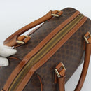 CELINE Macadam Canvas Hand Bag PVC Leather Brown Gold Auth 187766A-6