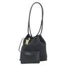GUCCI Shoulder Bag Canvas Black 90644 Auth 187767-1