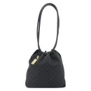 GUCCI Shoulder Bag Canvas Black 90644 Auth 187767-13
