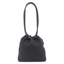 GUCCI Shoulder Bag Canvas Black 90644 Auth 187767-2