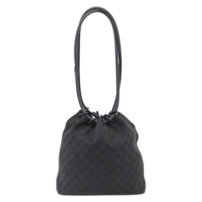 GUCCI Shoulder Bag Canvas Black 90644 Auth 187767 - 0