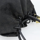 GUCCI Shoulder Bag Canvas Black 90644 Auth 187767-6