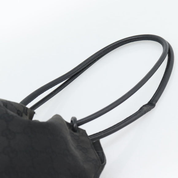 GUCCI Shoulder Bag Canvas Black 90644 Auth 187767