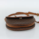 CELINE Macadam Canvas Shoulder Bag PVC Leather Brown Gold Auth 187770-5