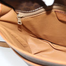 CELINE Macadam Canvas Shoulder Bag PVC Leather Brown Gold Auth 187771-18