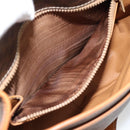 CELINE Macadam Canvas Shoulder Bag PVC Leather Brown Gold Auth 187771-20