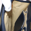 GUCCI GG Supreme Sherry Line Shoulder Bag PVC Navy Gold Auth 187772-24