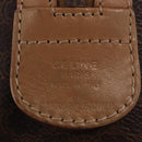 CELINE Macadam Canvas Hand Bag PVC Leather Brown Gold Auth 187773A-19