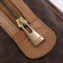 CELINE Macadam Canvas Hand Bag PVC Leather Brown Gold Auth 187773A-20