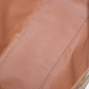CELINE Macadam Canvas Hand Bag PVC Leather Brown Gold Auth 187773A-11