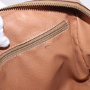 CELINE Macadam Canvas Hand Bag PVC Leather Brown Gold Auth 187773A-10