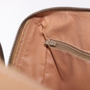 CELINE Macadam Canvas Hand Bag PVC Leather Brown Gold Auth 187773A-23